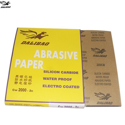 豹牌砂纸DALIBAO达利豹大力豹砂纸120#-2000# 黑碳化硅美甲厂砂纸