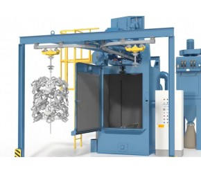 悬挂式五金零件钢结构表面抛丸清理